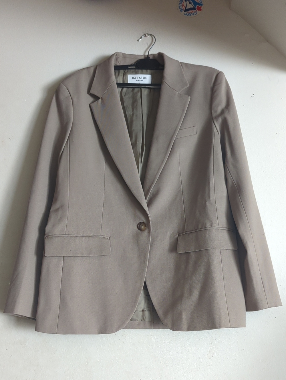 BABATON ATELIER Women’s Taupe Blazer Jacket - Picture 5 of 12